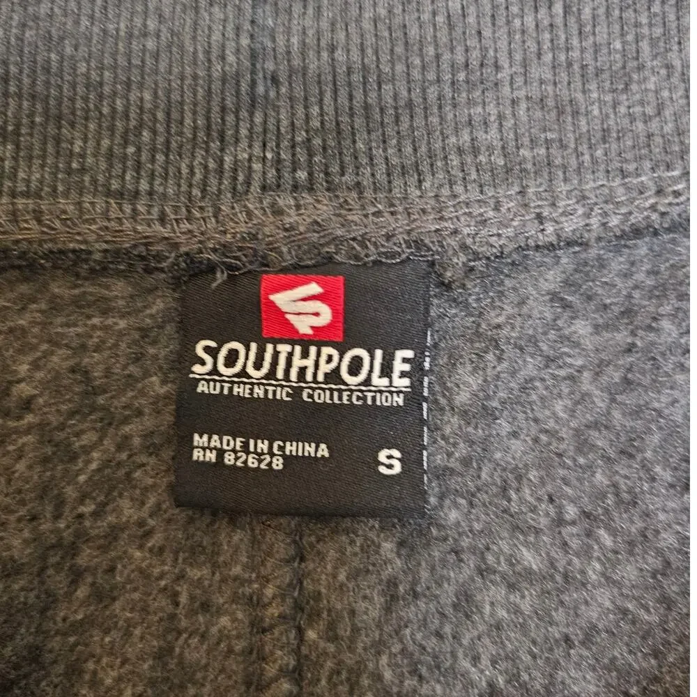 Dark Gray Sweatpants with Valentine Lipstick Kisses on Pocket